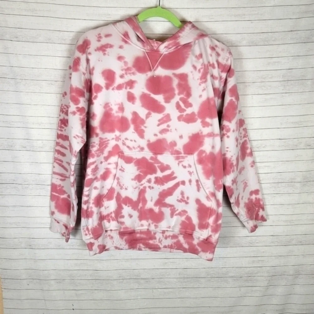 Lululemon All Yours Hoodie Sweatshirt Fleece Marmoleado Tie Dye Pink, sz 8